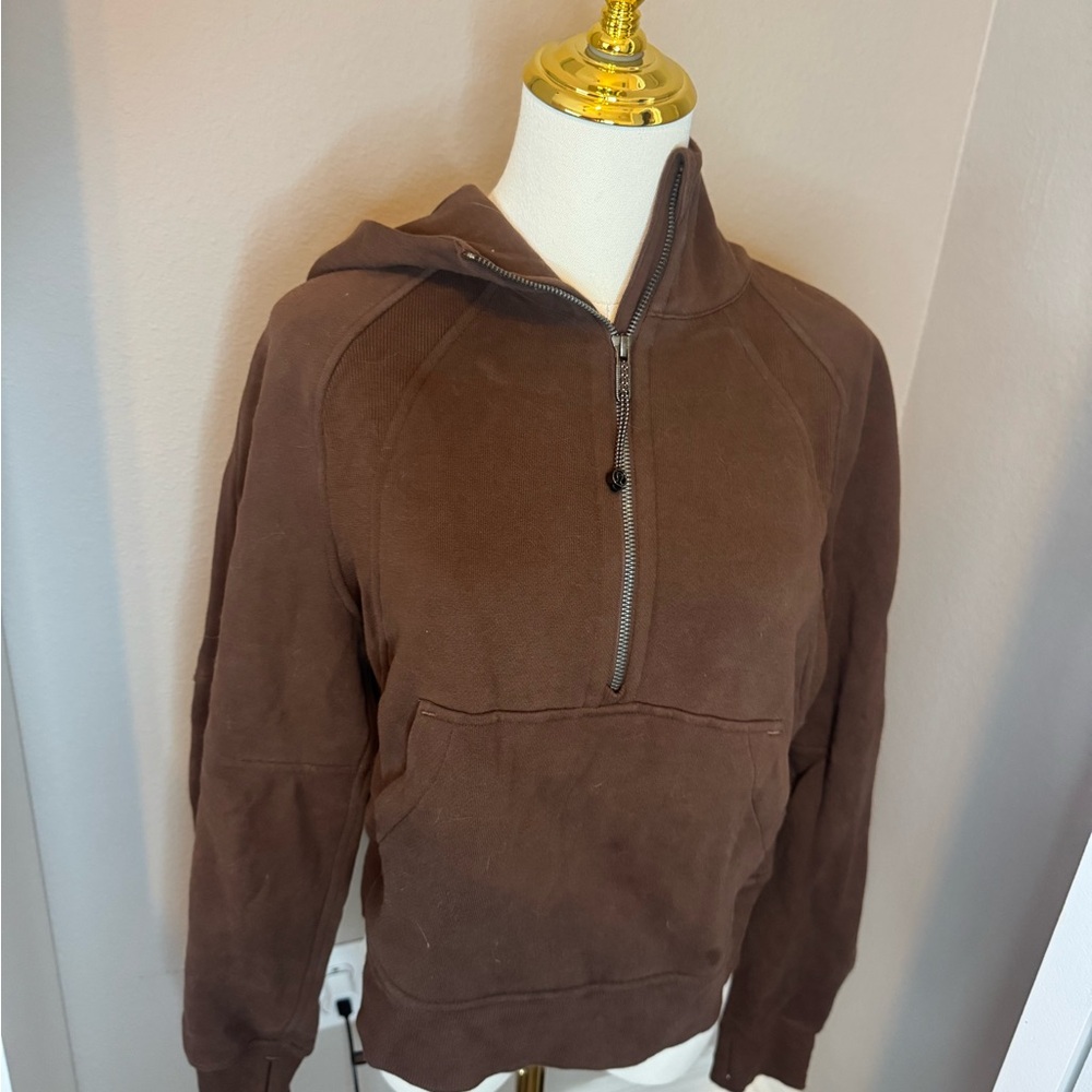 Lululemon Java Cropped Half Zip Scuba - image 2